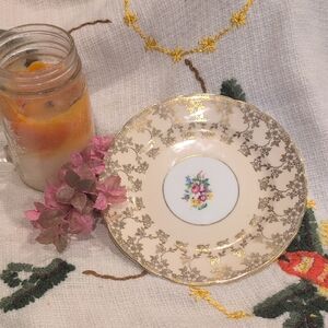 PARAGON Gold and Cream Dinnerware Plate 6" with Vintage Elegance